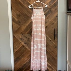 Poly-cotton maxi dress. Never worn.